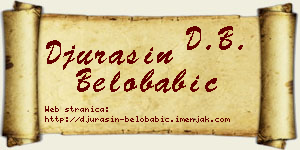 Đurašin Belobabić vizit kartica